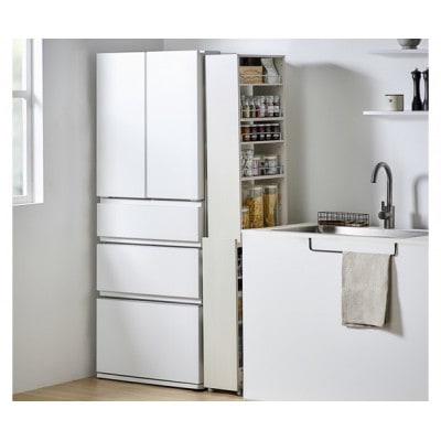 キッチン隙間収納ラック KSRーH200 白 アイリスオーヤマ ハイタイプ[53753361]