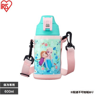 真空断熱ダイレクトボトル アナと雪の女王水筒 600ml アイリスオーヤマ[53753255]