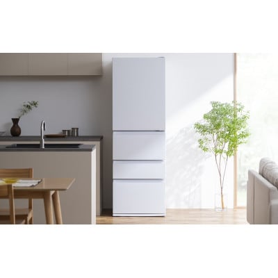 冷凍冷蔵庫 370L 自動製氷機能付 IRSN-I37A-W白　アイリスオーヤマ[53753263]