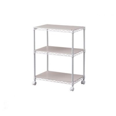 カラーメタルラック ウッドボード付き CMM-55073B 白 アイリスオーヤマ[53753277]