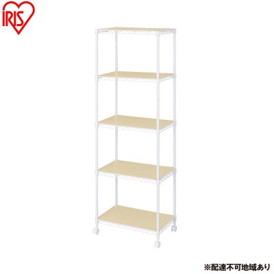 カラーメタルラック ウッドボード付き CMM-55165B 白 アイリスオーヤマ[53753281]