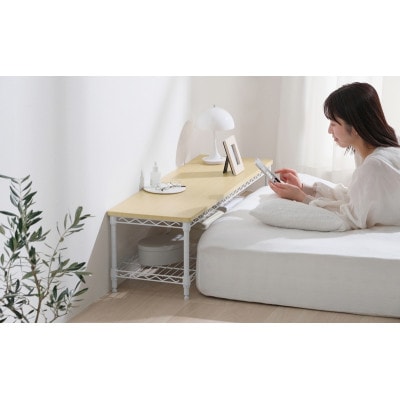 カラーメタルラック ローボード CML-10302 ホワイト アイリスオーヤマ[53753287]