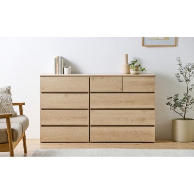 組立簡単ウッドチェスト KKWCー590 ナチュラル  4段 アイリスオーヤマ[53753289]