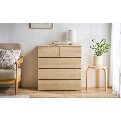 組立簡単ウッドチェスト KKWCー790 ナチュラル 4段 アイリスオーヤマ[53753292]