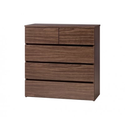 組立簡単ウッドチェスト KKWCー790 ウォールナット 4段 アイリスオーヤマ[53753293]