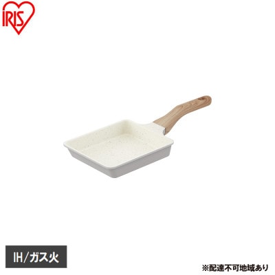 ナチュかるフライパンエッグパン IH・ガス火対応 パールグレー×アイボリー[53753337]