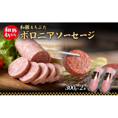 和豚 もちぶた ボロニアソーセージ 300g×2本[53752810]