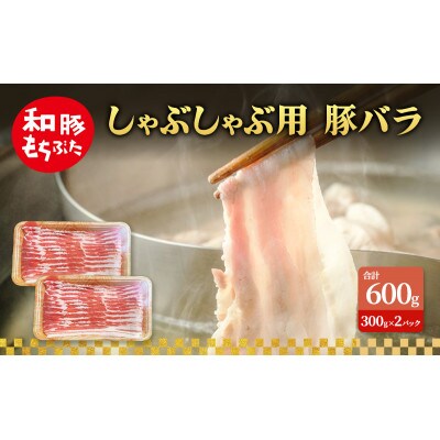 しゃぶしゃぶ用 豚バラ 和豚 もちぶた 300g×2 [53753501]