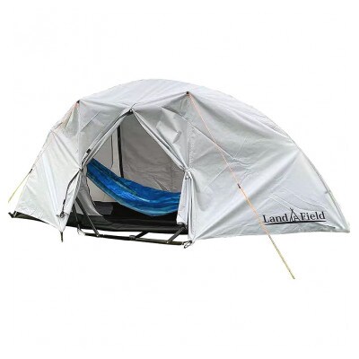 Land Field ハンモックとテントが一体化  LF-SHT010 ブルー[53753854]