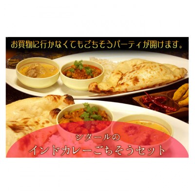 印度料理シタール インドカレー中ごちそうセット[53680057]