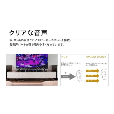 FUNLOGY Sound3 / サウンドバー　Bluetooth ケーブル付き[53681105]