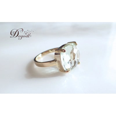 Degodd 　CANDY RINGグリーンアメジスト　天然石リング【15号】[53687439]