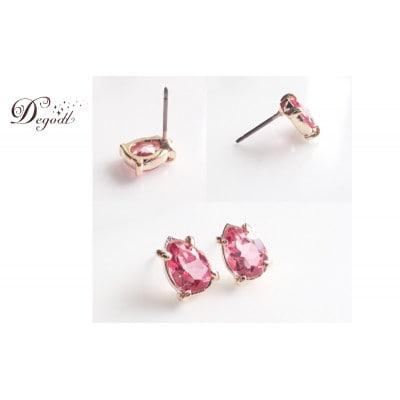 Degodd デゴッド　ピンクトパーズ　ドロップピアス[53681373]