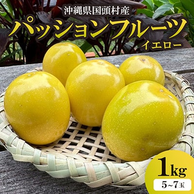【2026年5月から順次発送】国頭村産パッションフルーツ イエロー1kg(5～7玉)