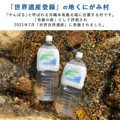 国頭村のおいしい水 やんばるの森と海 2000ml×6本