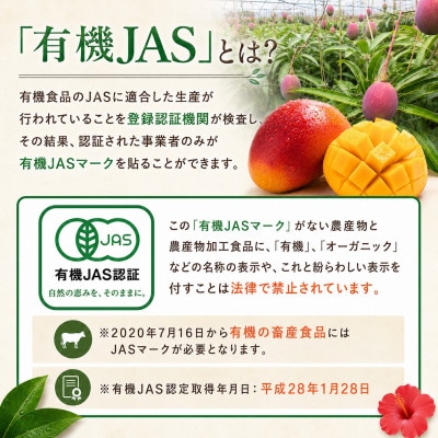 【2026年7月上旬から順次発送・有機JAS認証】オーガニックマンゴー2kg(4~5玉)