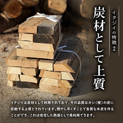 広葉樹 国頭産イタジイの薪 約5kg(1束8枚)