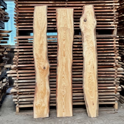 希少品種「琉球松」一枚板(幅約30～40cm×長さ約180cm×厚み約2cm)天然木