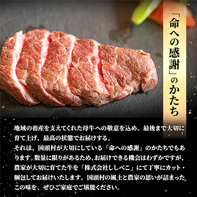やんばるの自然が育んだ「黒毛和牛 経産牛」サーロイン 合計600g(200g×3パック)