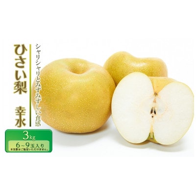 【先行予約】ひさい梨 幸水 3kg【果樹 秀専】[53720115]