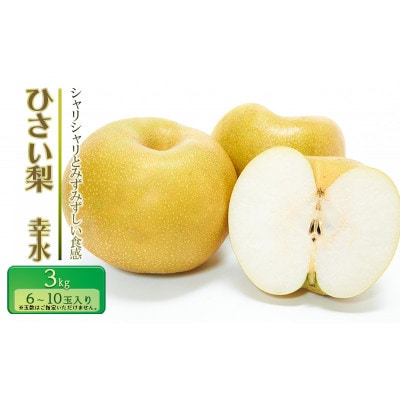 【先行予約】ひさい梨 幸水 3kg【果樹 秀専】[53720115]
