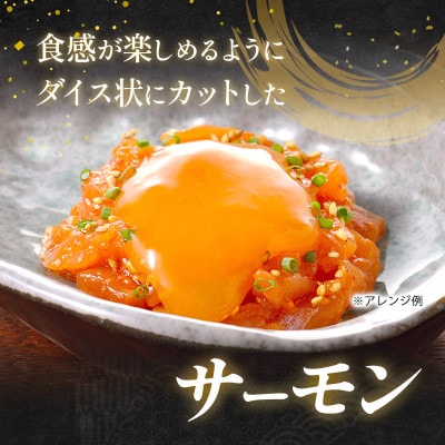 サーモン たたき丼 16食入 タレ付き 冷凍 個包装 [53720403]