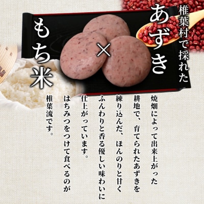 焼畑農家がつくった あずきもち 10個【日本三大秘境の地「椎葉村」からお届け】