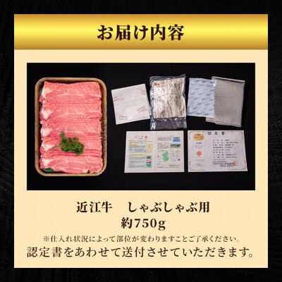 近江牛特選霜降りしゃぶしゃぶ用約750g[53820056]