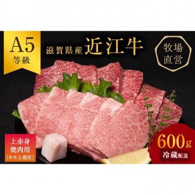 【近江牛 西川畜産】A5ランク雌牛上赤身焼肉用約600g[53820306]