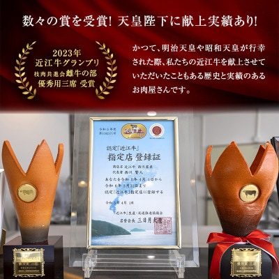 【近江牛 西川畜産】A5ランク雌牛上赤身焼肉用約600g[53820306]