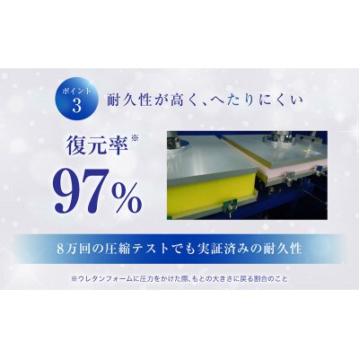 アキレス 体圧分散高反発マットレス セミダブル エンジ 厚さ8cm硬め 三つ折り[53820562]