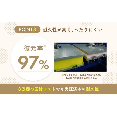 アキレス ぷちスリム セミシングル ベージュ厚さ12cm高反発マットレス三つ折り[53820554]