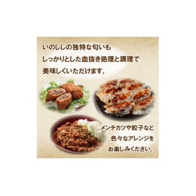 愛南ジビエ 猪ミンチ肉 800g(200g×4パック)