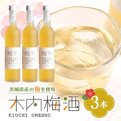 木内梅酒 3本セット 500ml×3本