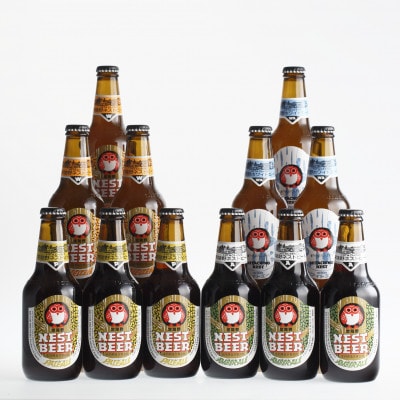 【毎月定期便】常陸野ネストビール定番飲み比べ12本セット全12回