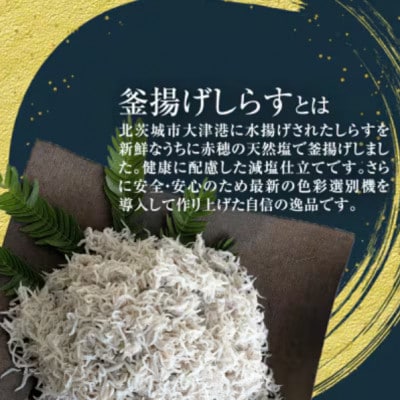 大津港水揚げの釜揚げしらす500g