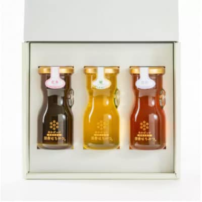 季節で移ろう田舎はちみつ3種ギフトセット【結蜜Musubi-R3】【茨城県共通返礼品/五霞町】