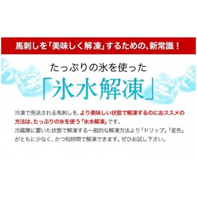 馬刺し 上赤身 ブロック 熊本肥育 生食用 たれ付き(10ml×9袋) 100g×9セット