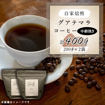自家焙煎 グアテマラ コーヒー 400g(中細挽き)