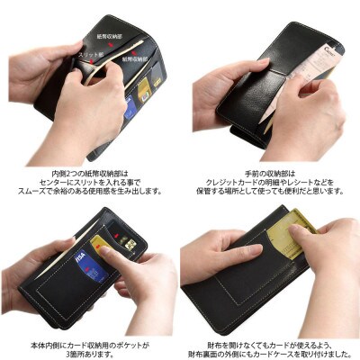 VanNuys 薄型で最強にコンパクトな長財布(ビンテージブラック)
