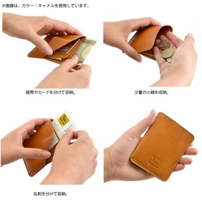 VanNuys 胸ポケットに入る 薄型ランチ財布兼薄型名刺ケース(ブラック)