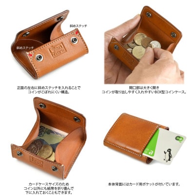 VanNuys カードケース付き BOX型コインケース(ビンテージ