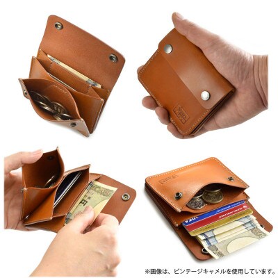VanNuys 大きく開く3部屋構造のワイドオープンウォレット ワイドサイズ(ビンテージブラック)