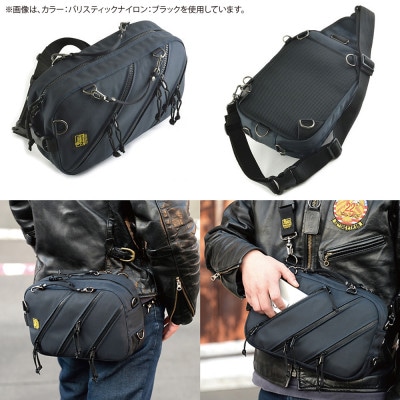 VanNuys ワンショルダー フルオープン&トリプルファスナー5way仕様(ワインレッド)