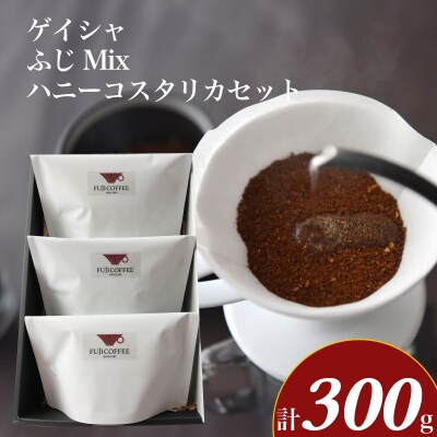 エチオピア・ゲイシャ ふじMix ハニーコスタリカ セット 計 300g BA212