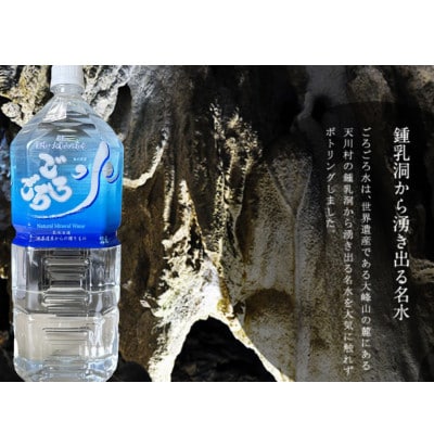 大峯山の超名水ごろごろ水　2L(6本入り)×1ケース