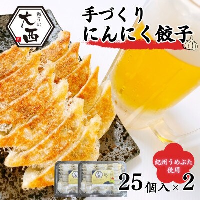 にんにく餃子セット　25個入り×2パック【gyz004-2】