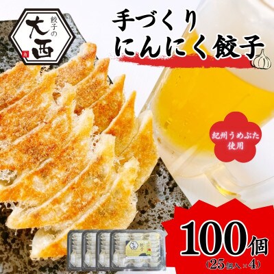 にんにく餃子セット 計100個(25個入り×4パック)【gyz014】