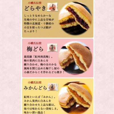 小森のどら焼きセット どら焼き・うめどら・みかんどら (計10個) 【kmr024】