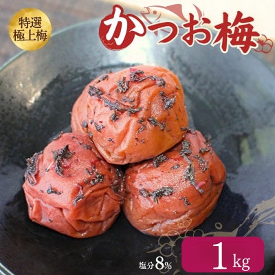 うす塩味 かつお梅 塩分8%1kg【ktk015】